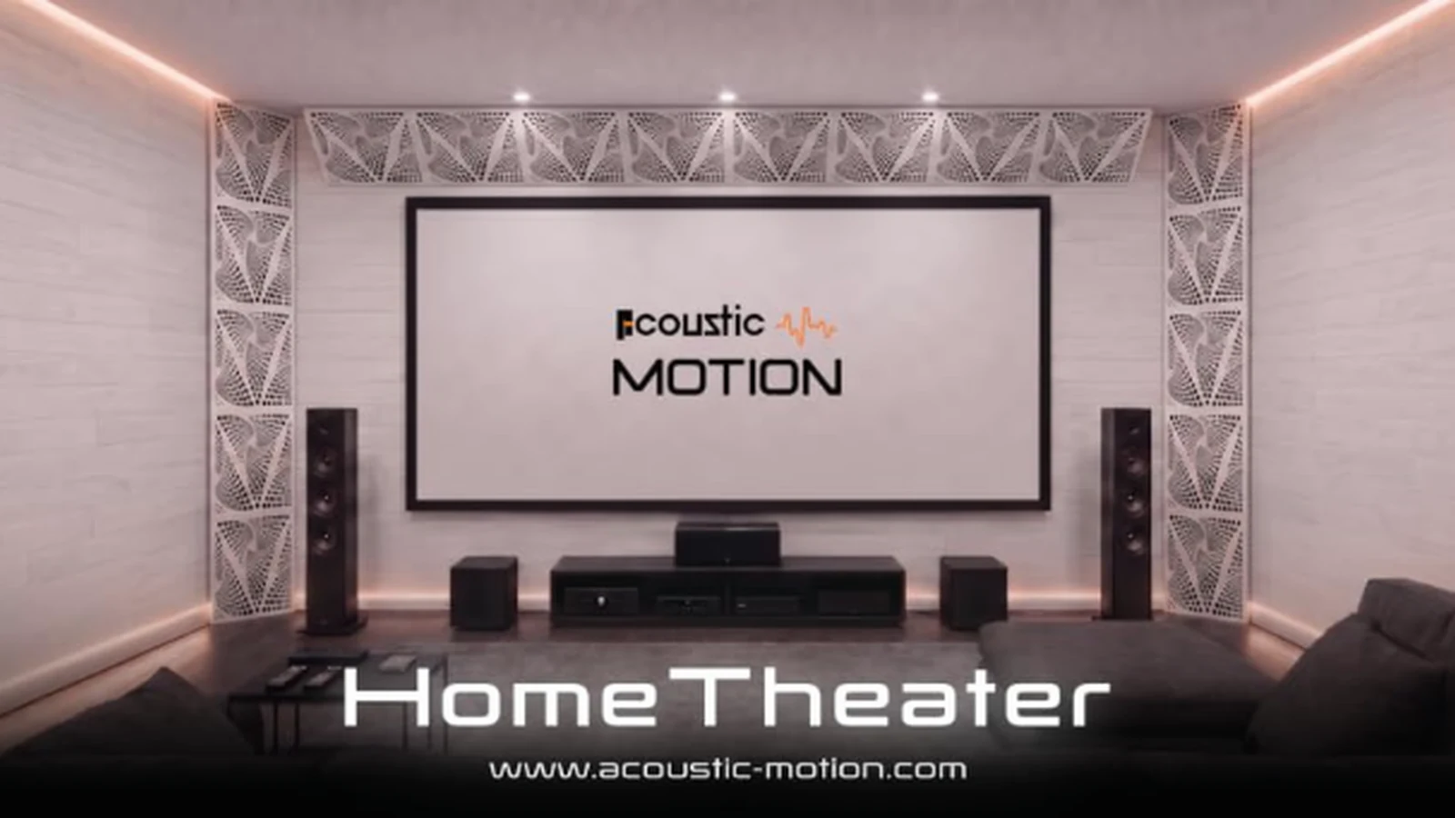 Home theater acoustic-treatment presentation