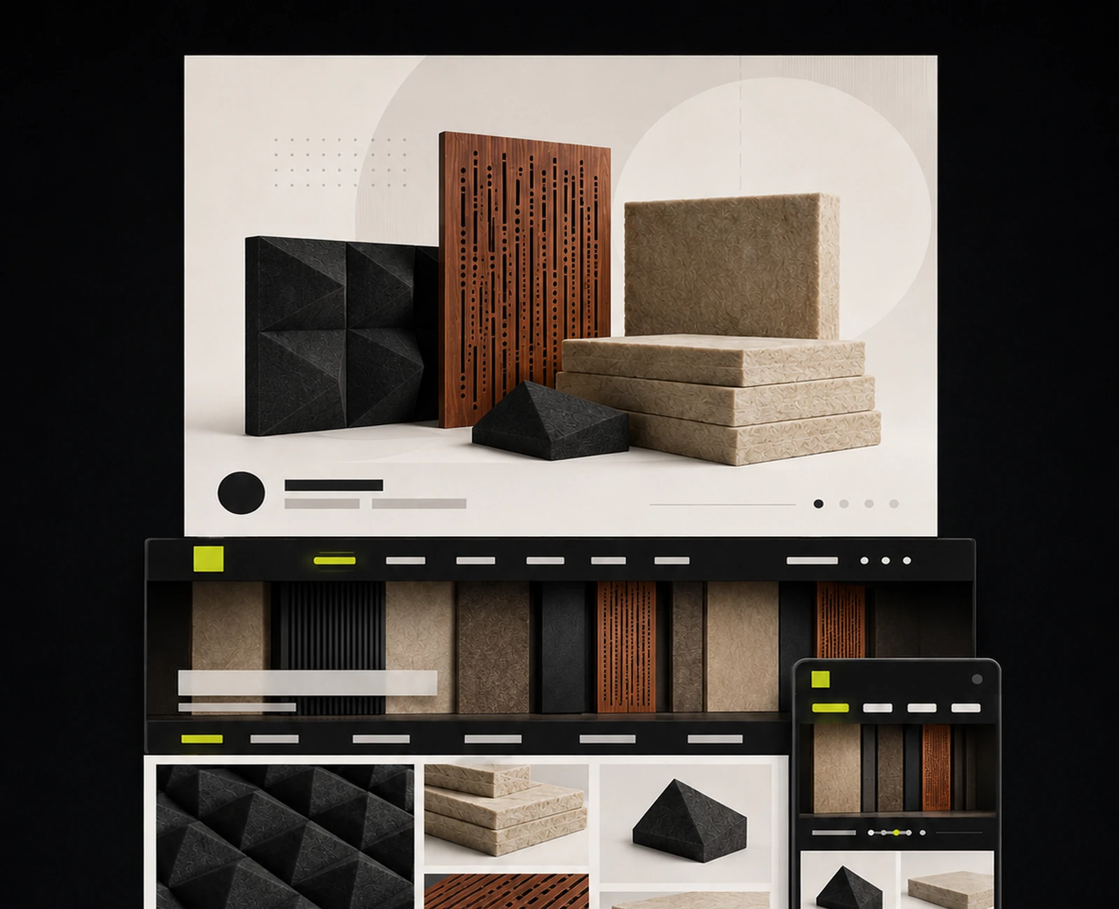 Acoustic Motion marketplace catalog and Brand Store editorial presentation