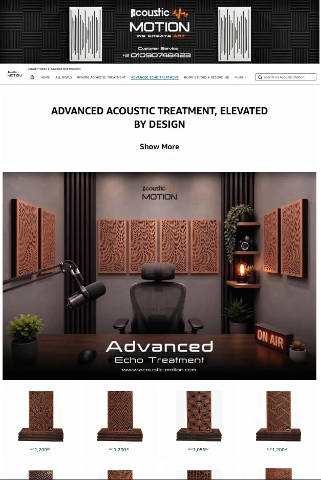 Advanced acoustic treatment category page